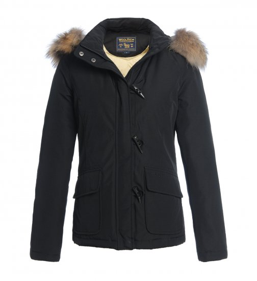 Woolrich norvegese donne Fur giacca Nero